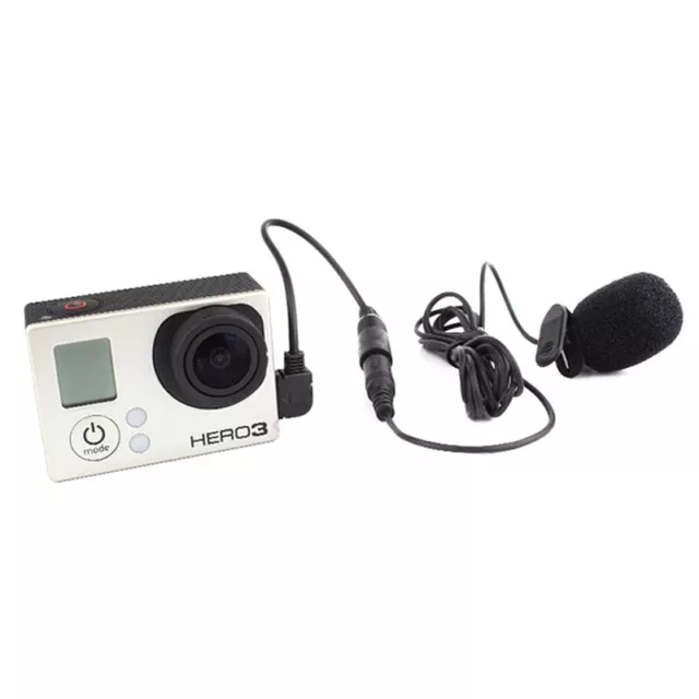 Active Clip Microphone With Mini USB External Mic Audio Adaptor Cable for G o ZT