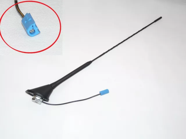 Antena de Techo Para Opel Corsa C Pie de Varilla Casquillo Adaptador Para