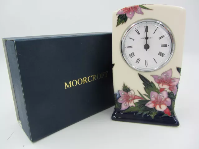 MOORCROFT Clock Gold Member Exclusive Rare Boxed