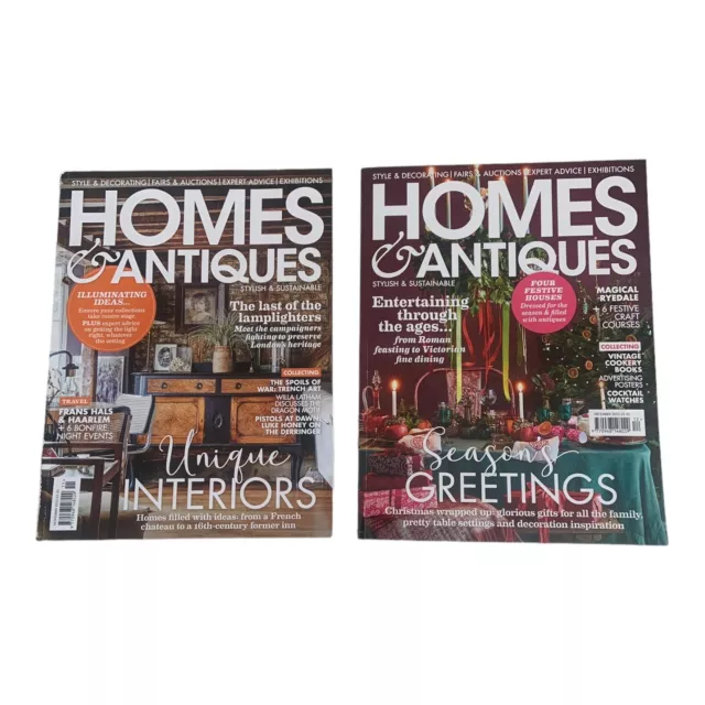 HOMES & ANTIQUES Magazin Set.  November 2023 & Dezember 2023. Frans Hals.