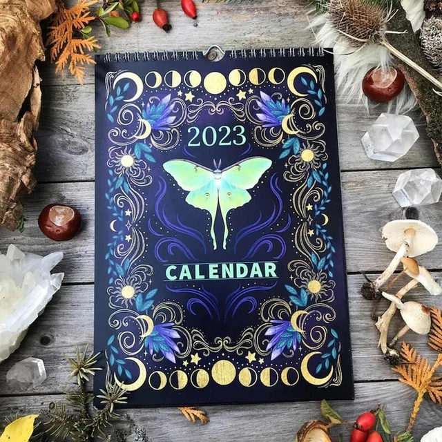 MOON CALENDAR 2023 Dark Forest Lunar Calendar With 12 Illustrations £14