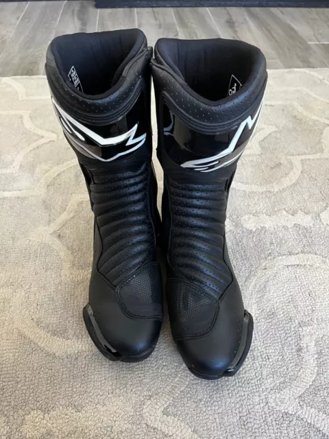 Alpinestars SMX-6 v2 Vented Boots Size US 10.5 EU 45 Black - 2223017-1102-45