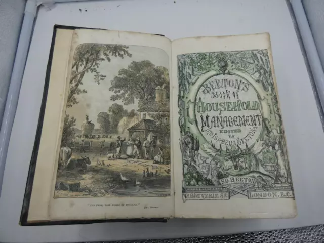 1861 First Edition Book Of Household Management By Mrs Beeton .