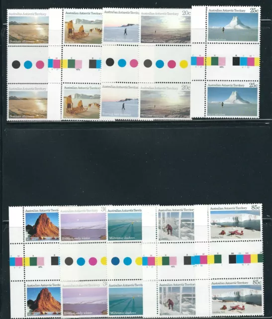 AUSTRALIAN ANTARCTIC TERR 1984-87 PICTORIALS (10 values short 5 1985 vals) MNH