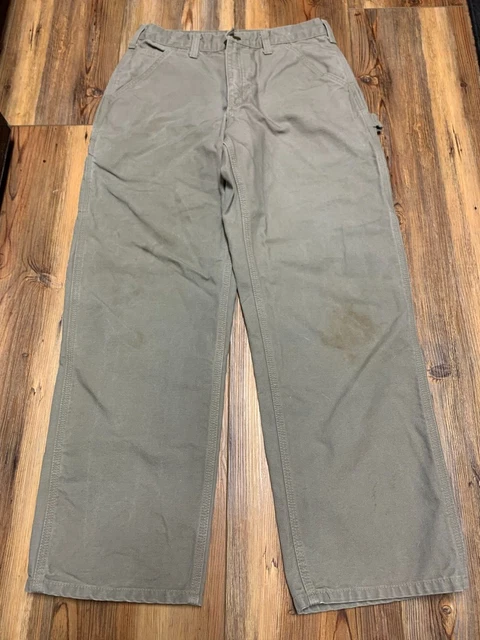 Carhartt B11 Pants Dungaree Fit Carpenter Grunge Work Canvas Size 30x29