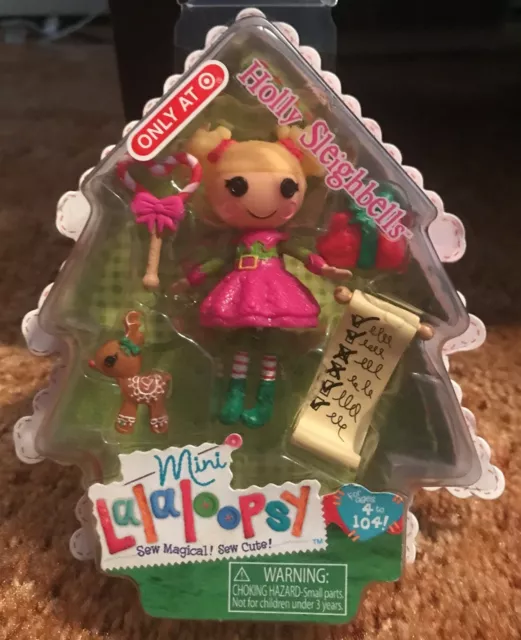 Lalaloopsy Mini  Christmas Holiday Holly Sleighbells Vhtf Target Exclusive