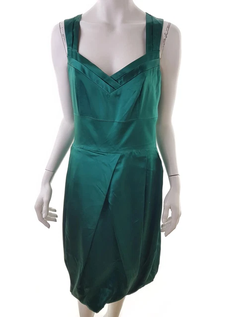 BANDOLERA T. 38 Vert Robe de bal de soirée Sans manches Poches Cœur