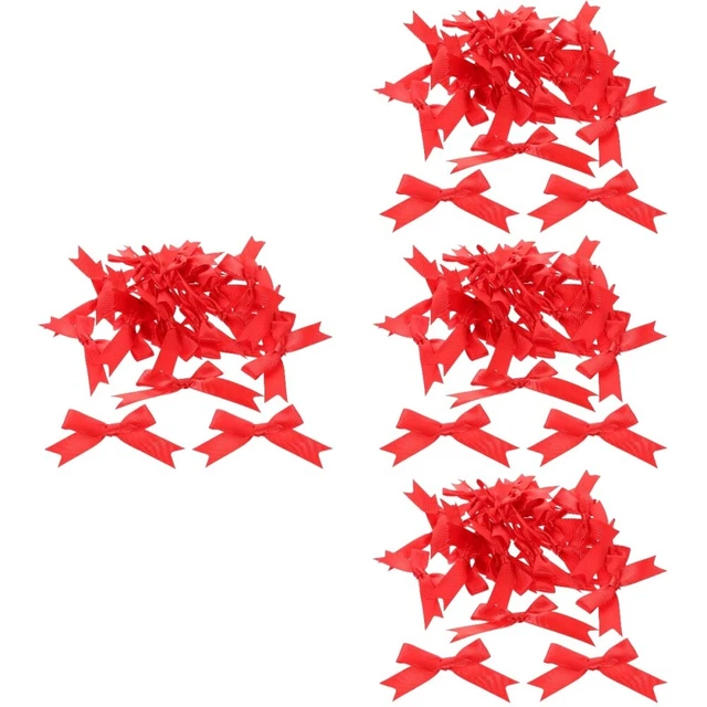 120 Pcs Wedding Bows Mini Christmas Bow Decorations Red Bow Christmas Tree