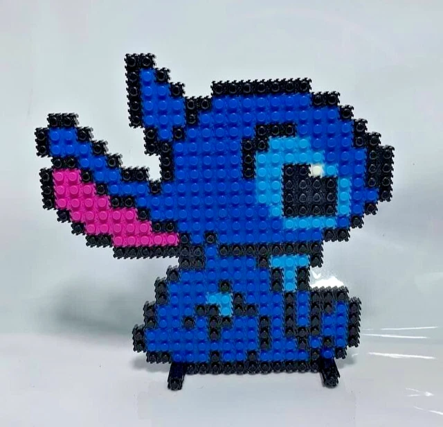 DISNEY STITCH PIXEL Art Building Blocks Set - Creative Plastic 3D DIY 8 ...