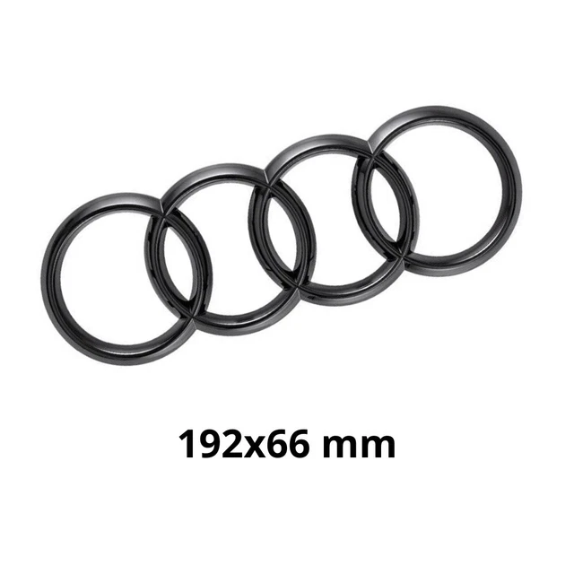 Stemma Posteriore Audi 192x66mm A1 A3 A4 A5 TT NERO OPACO