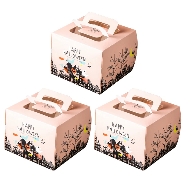 3 piezas caja de regalos decorativa para fiestas de cumpleaños rosa