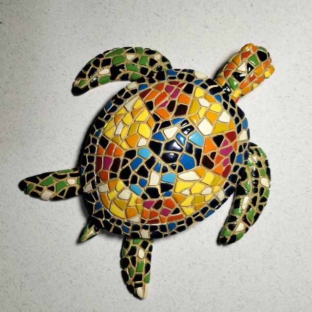 TESTUGGINE IN MOSAICO ORIGINE "SPAGNA" IN STILE BARCINO 11x3x10 CM 110 GR. 5