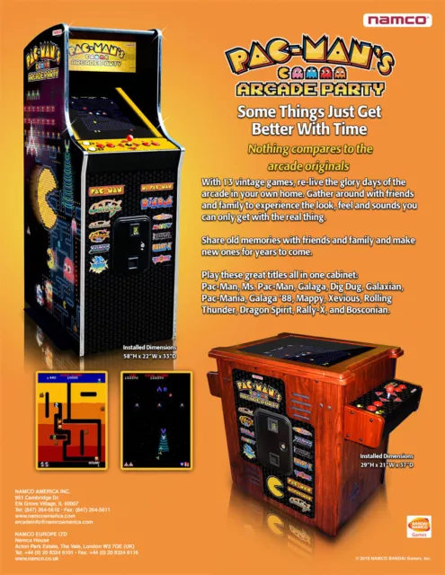 2010 Namco Pac-Man's Arcade Party Video Flyer