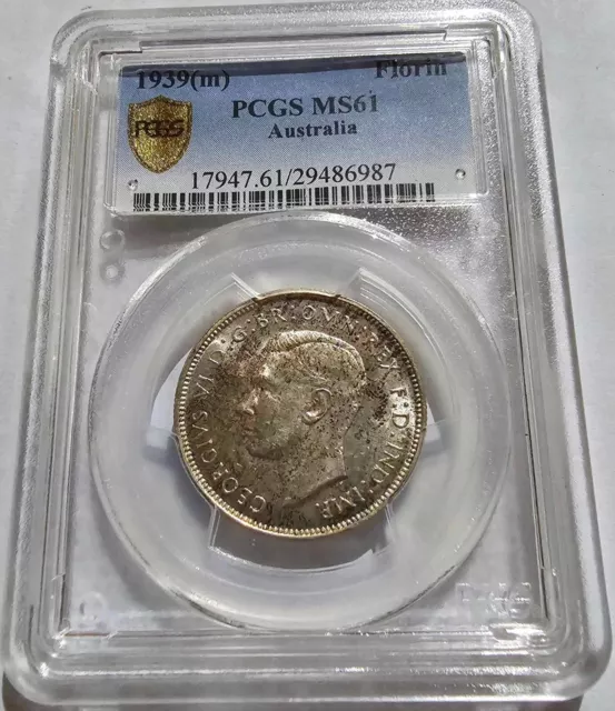 1939 Florin Graded Pcgs Ms61