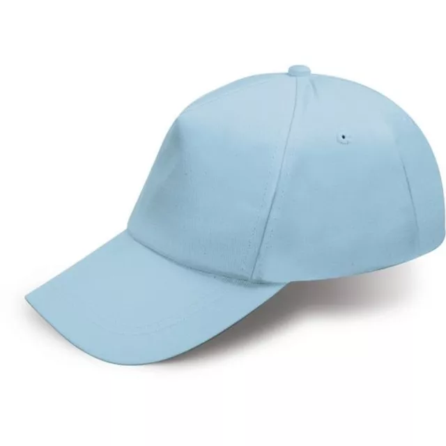 SUPER OFFERTA 10 PZ Cappello BAMBINO con visiera in cotone CELESTE 0ZEN