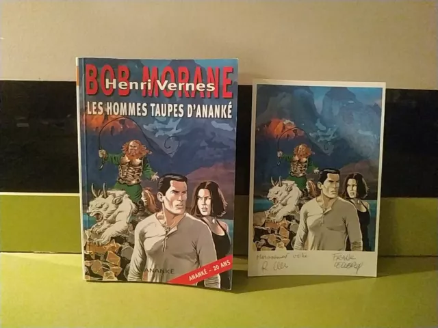 Bob Morane Henri Vernes Les Hommes Taupes D'ananke Bmp Hc 72 Ex-Libris Signé