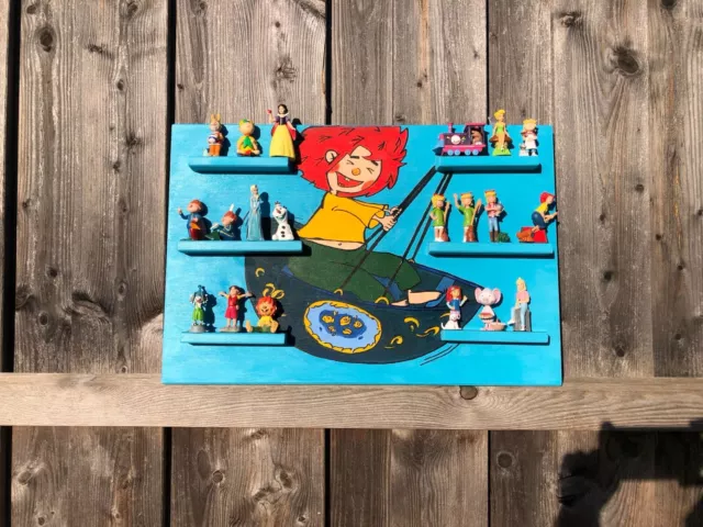 Tonie Regal Magnetisch Pumuckl in der Schaukel Holz 60x40cm