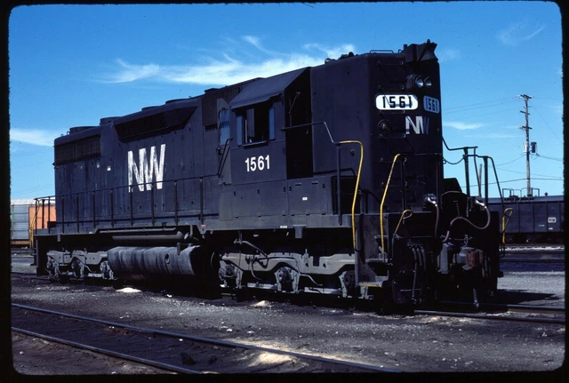 Original Rail Slide - NW Norfolk & Western 1561 Chicago IL 8-11-1985