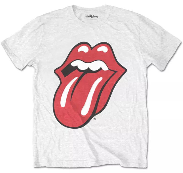 The Rolling Stones 'Classic Tongue' (Bianco) T-shirt per bambini