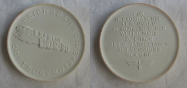 DDR MEDAILLE REICHSBAHNDIREKTION Cottbus Express DDR 30 Jahre 1979