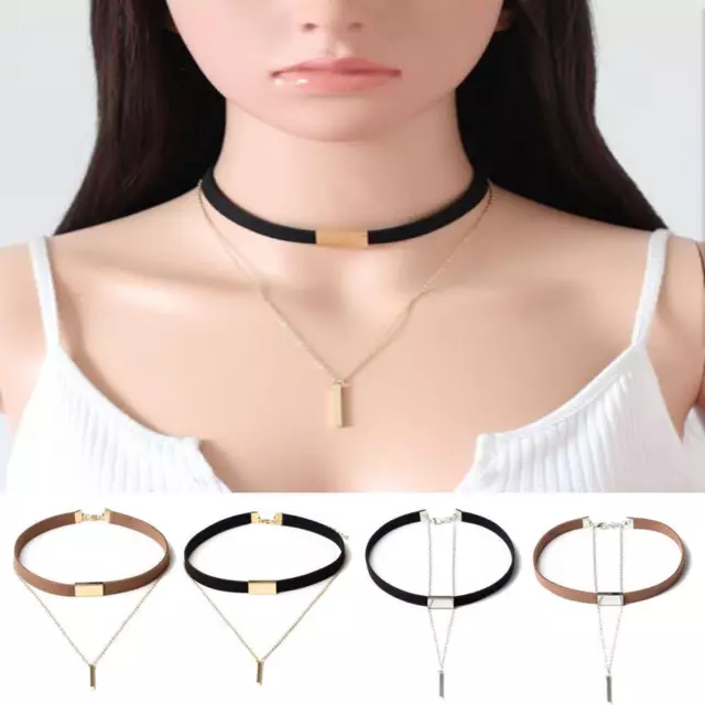 Ladies Retro Chocker Velvet Heart Collar Necklace Fashion Girls Punk Gothic UK