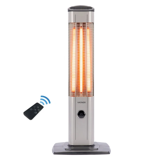 B-Ware VASNER StandLine 23R Infrarot Standheizstrahler Heizstrahler Silber 2300W