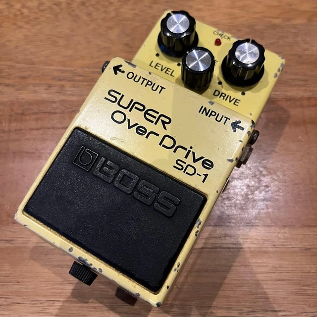 BOSS SD-1 SUPER OverDrive Made in Japan 1985 JRC4558DD ACA Vintage