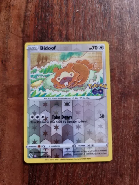  Pokemon - Bidoof Peelable Card 059/078 - Ditto 053/078