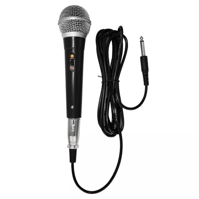 3X(Microphone Karaoké Microphone Dynamique Filaire Professionnel Portable M6211