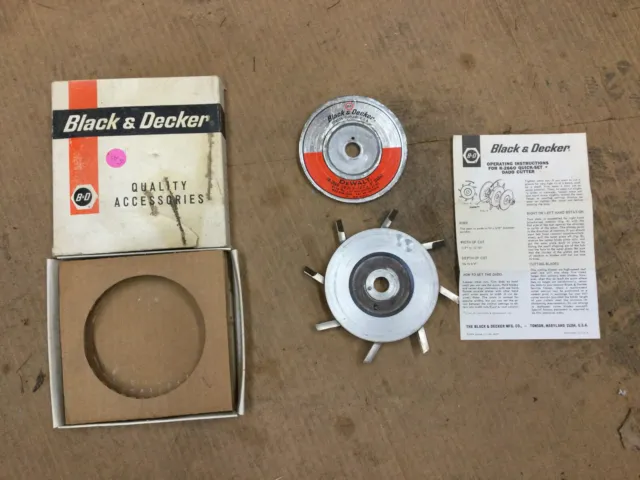 Vintage Black & Decker Dewalt TR-2860 Quick Set 6” Dado