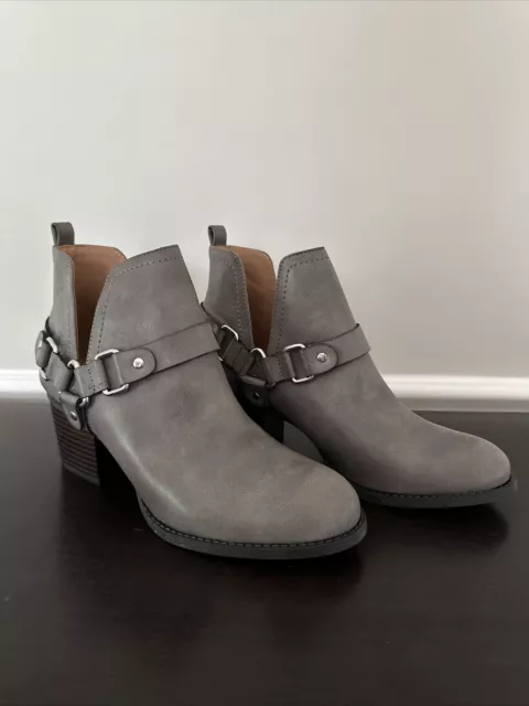 Madden Girl Womens Ankle Boots Size 9 Dark Gray Faux Leather