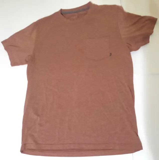 Free Fly Mens M Medium Short Sleeve Pocket Tee T Shirt Red Stretch Bamboo