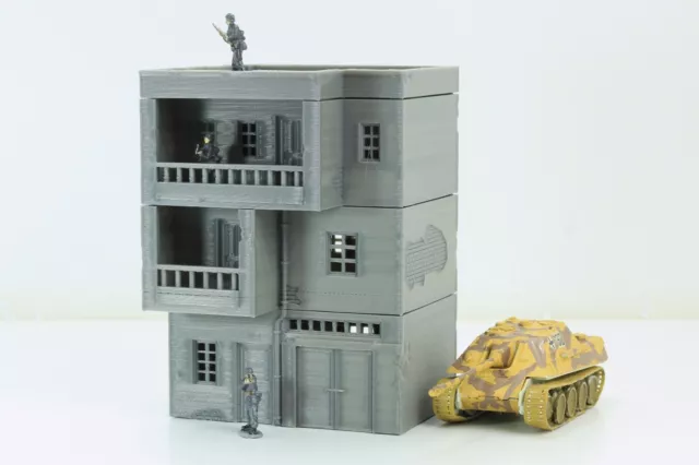 Arab Urban Bâtiment - Apartments - dessus de Table Wargaming Terrain - 3D