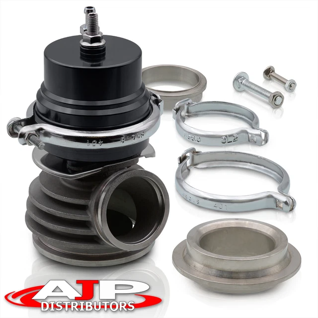 50mm Turbo Charger Vband Cast Wastegate Waste Gate Manifold Dump Valve Psi Black