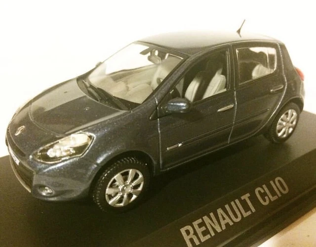 Renault Clio grise (boite rectangle N°1) – Voiture miniature 1/43 | Achat modèle réduit de collection – Bernard Miniatures
