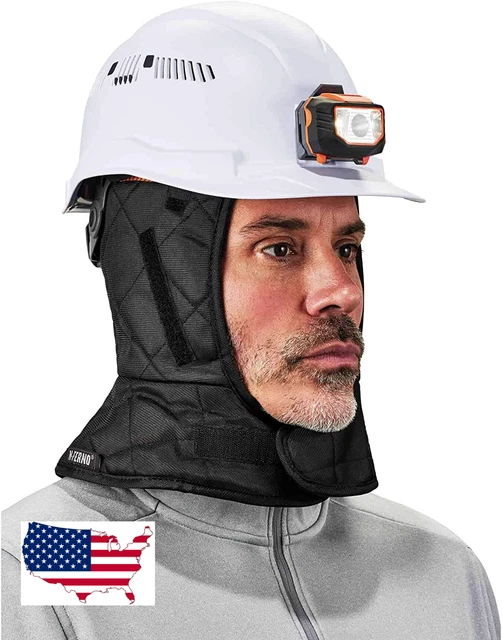 Fleece Lined, Shoulder Length,Winter Hard Hat Liner, Insulated