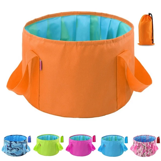 Seau Souple Zulupack 15L Pliable - Nylon 420D, Soudé HF, Anti-gel Pour Bateau, Camping, Pêche