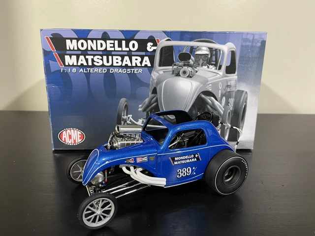 Acme Fiat Altered Dragster Mondello & Matsubara 1:18 Diecast A1800813 New 996 Md