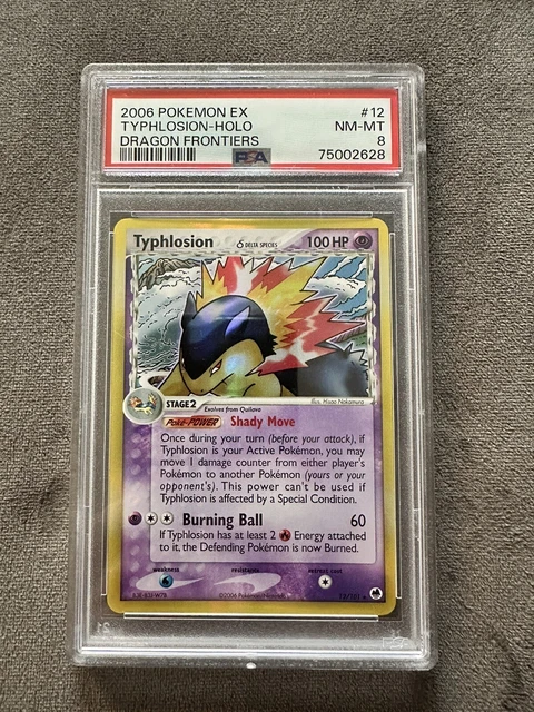 POKEMON EX DRAGON Frontiers 2006 Typhlosion 12/101 Reverse Holo PSA 8 ...