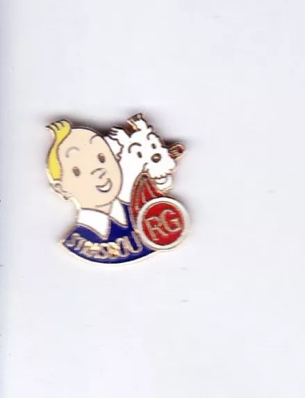 Pin's Tintin et Milou Strasbourg RG Police
