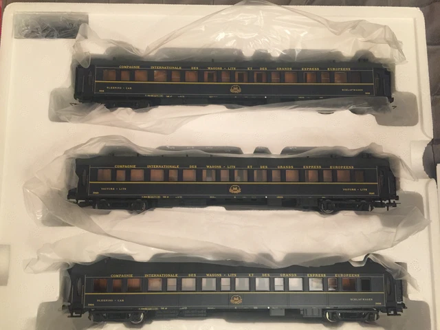 RIVAROSSI HR 4075 exceptionnel set de 3 voitures lit WLAB Lx train