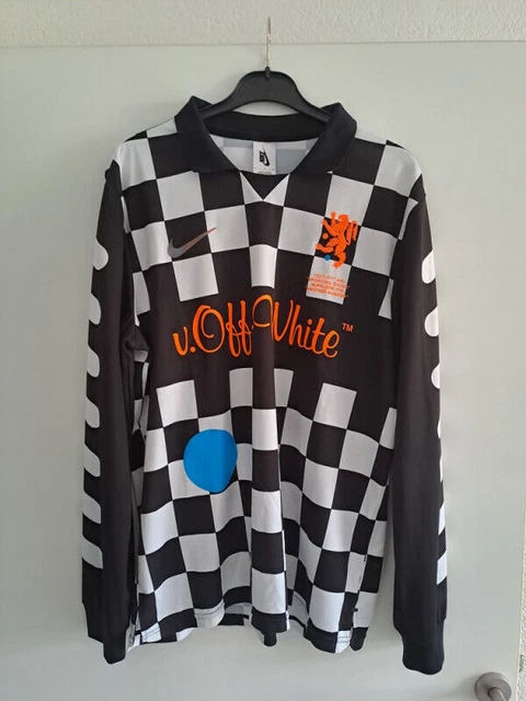 RARA MAGLIA DA calcio NIKE X OFF WHITE Mercurial Nrg nera bianca L