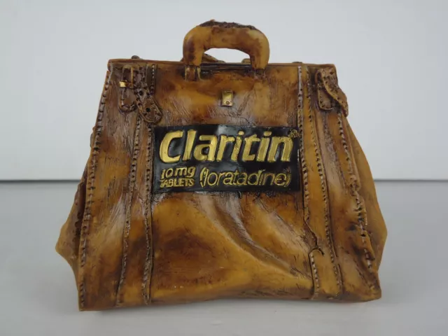 CLARITIN Medical Dr. Bag Business Card Holder Pharmaceutical Advertisement Desk