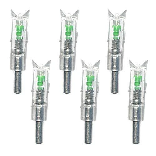 6PCS Lighted Nocks for Crossbow with .300/7.62mm Inside Diameter Led Nocks Ar...