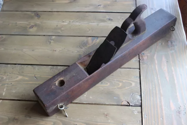 Antique Carpentry Wood Workers Plane Use in Old Bar Decor Worn