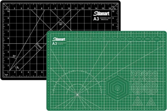 12" X 18" Self-Healing Double-Sided Cutting Mat for Craft, Sewing, Hobby, Fabric