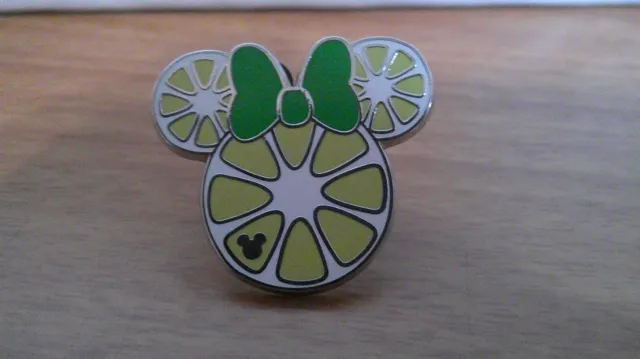 Disney Fruit Hidden Mickey Pin Minnie Mouse Bow LEMON SLICE