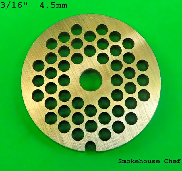 Size #5 Meat Grinder Plate disc w/ 3/16" holes            Stainless Steel part