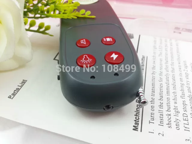 Quality 4in1 Shock Vibrate Remote Pet Dog Trainer Collar No Bark Controller 3