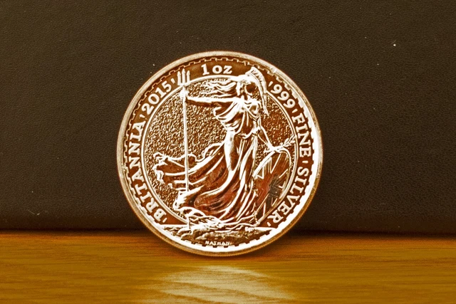2015 Britannia Solid Silver 2 Pounds coin
